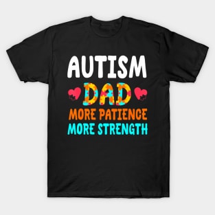 Cute Autism Dad Outfit Support Autism Awareness For Father T-Shirt